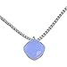 Collana Donna Vigio in Argento Sterling 925 con Gemma Sfaccettata Taglio Cuscino Made in Italy - Gioielleria Donna - Fornita con Scatola Regalo Shopper (Viola)