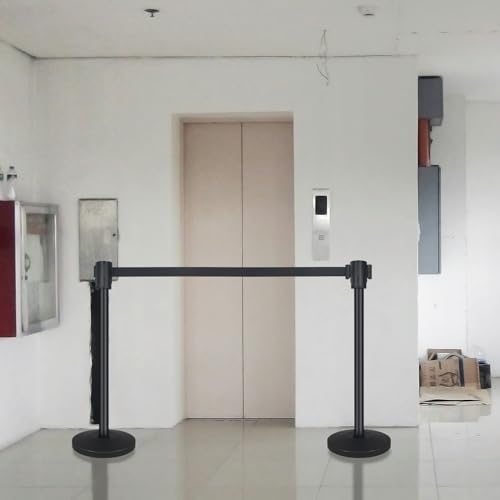 Qka QKA-16 Crowd Control Barriers With 16.4' Retractable Belt 2Pack Stainless Steel Stanchion Posts Queue Line Pole Stanchions thumb #5