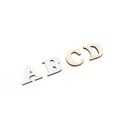 LALAFINA 26 Wooden Initials Home Decor Set DIY Letter Craft for Photography Wall Door Decoration Quick Stick Self-Paste Letters