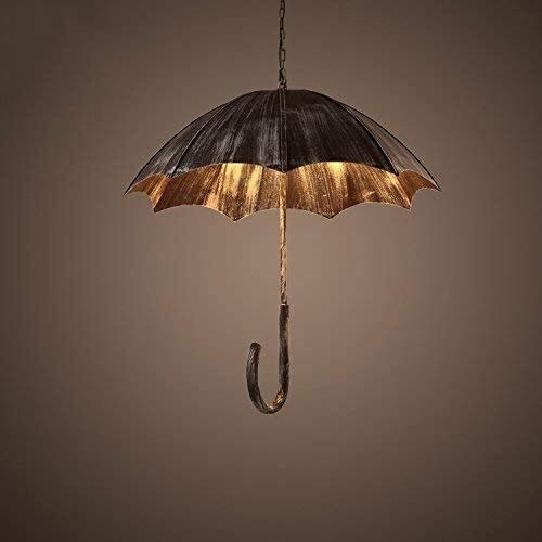 Preisvergleich Produktbild Vinteen Retro Rusty Regenschirm Industrie Retro Leuchter Eisen Retro Eisen-Metallschirm Deckenleuchte Schlafzimmer Wohnzimmer Barn Warehouse Restaurant Kronleuchter E27 Edison