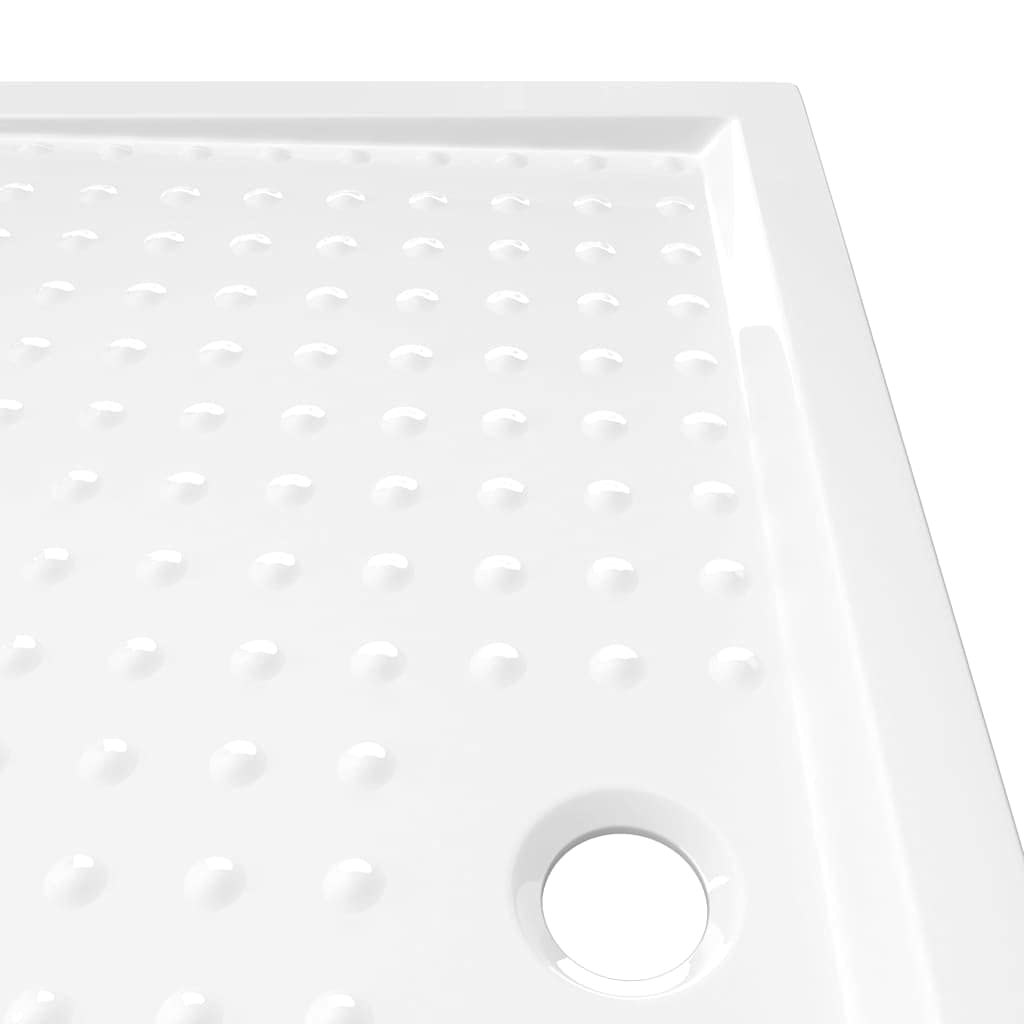 Genérico Plato de Ducha con Puntos ABS Blanco 80x120x4 cm,Bricolaje,Fontanería,Piezas y Herramientas para componentes de fontanería,Artículos de Ducha,Platos de ducha-148901
