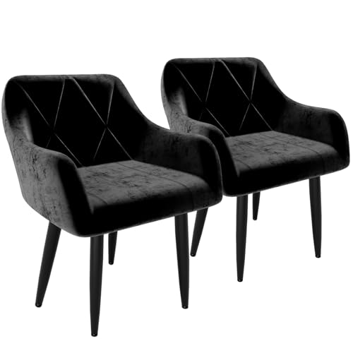 Ntiibcuy Sillas de Comedor Pack 2 de Terciopelo