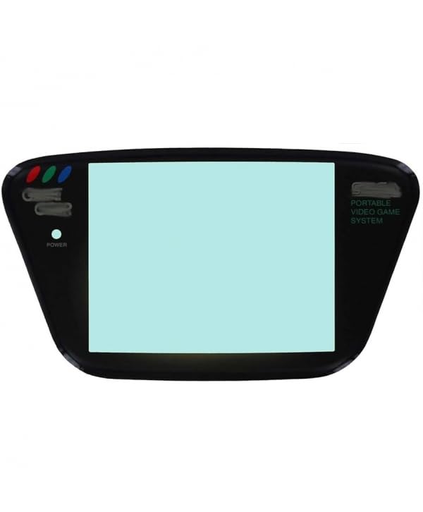 CRISTAL FRONTAL COMPATIBLE PARA CONSOLA SEGA GAME GEAR PANTALLA REPUESTO NEGRO