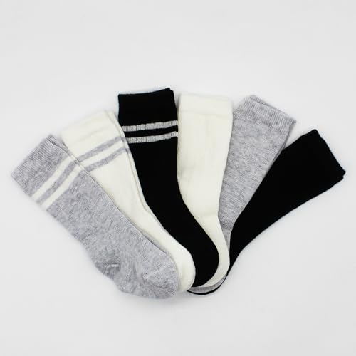 Bistyle Baby Knee High Socks - 3-6 Pairs | Newborn Infant Toddler Multicolor Cotton Socks | Anti-Allergic3