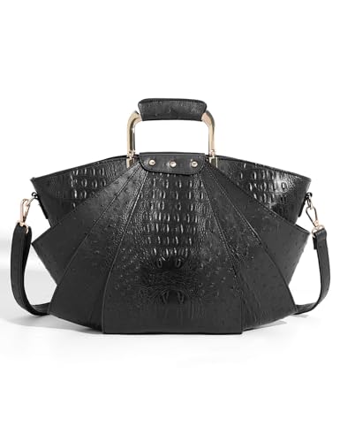 Image of Bag Woman Large Capacity Leather Purse Fashion Designer Metal Top Handle Handbags Women Crossbody Large Bags for Women Tote