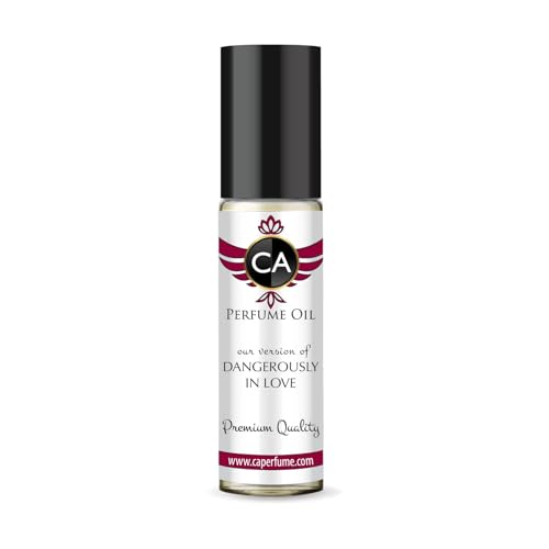 CA Perfume Impression of Dangerously In Love Unisex Fragrance Oil Woody Floral Musk Scent Long Lasting Perfumes for Women &amp; Men Travel Size TSA Ready Mini Parfum Body Oil Roll-on 0.33 Fl Oz 10ml
