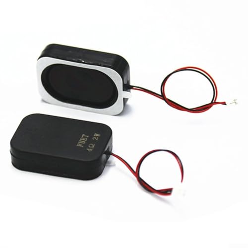 Hosrivae Haut-parleur ultra-fin 2 W pour ordinateur portable et applications de petites cavités, impédance 4 ohm, matériau ABS, haut-parleur audio compact pour ordinateur portable - 1 ou 2 pièces