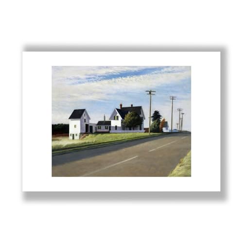 Route 6 Eastham de Edward Hopper impression d'art mate pour une ambiance nostalgique