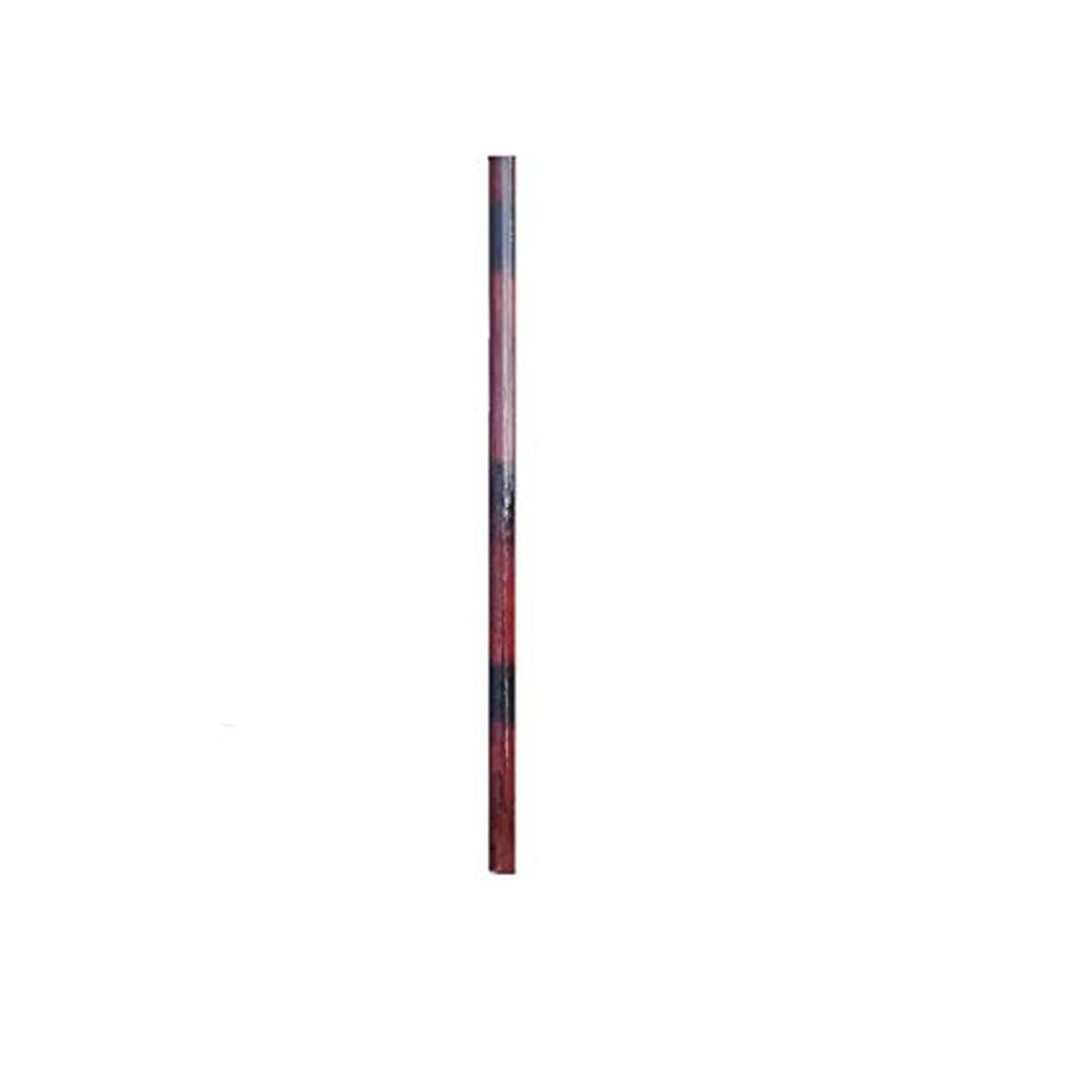 TryMe Silambam ® Silambam Stick Cane Bamboo Flixible Bo Staff 5.5 Ft Red Color
