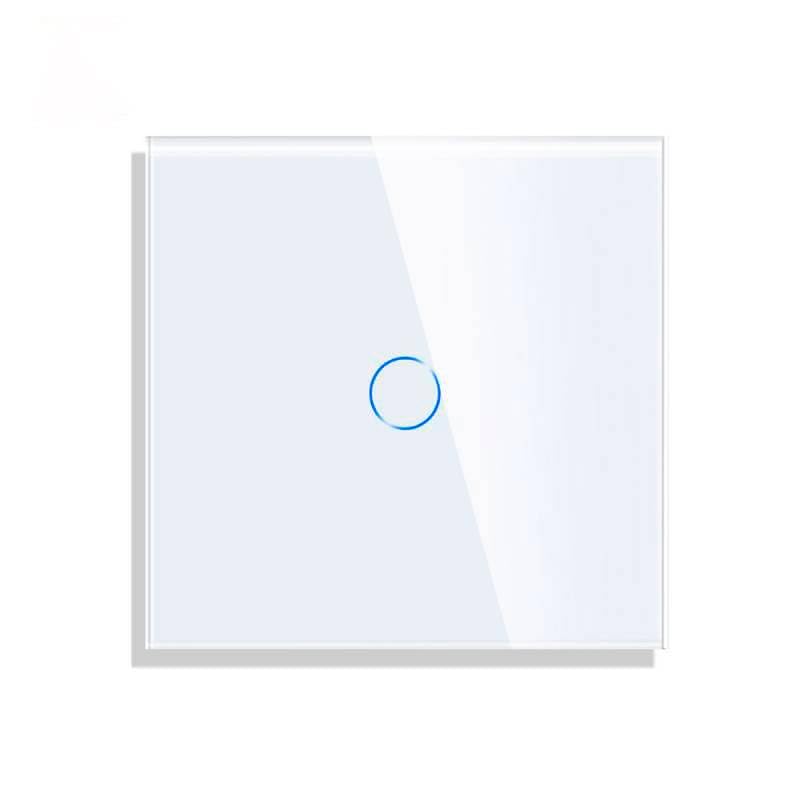 LEDBOX Interruptor táctil KOOB frontal cristal blanco