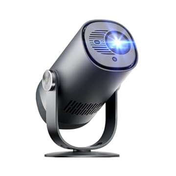 Dangbei Freedo Projetor Portátil 1080P, GTV com Netflix Licenciado, Bateria 2,5h, 450 Lúmens ISO, Tela 180", Áudio Dolby, Mini Projetor DLP com Wi-Fi, Bluetooth e HDR10