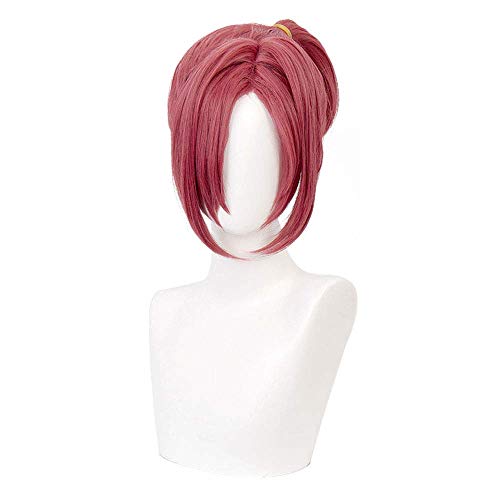 Mitsuba Sousuke Perücke für Anime Toilet-Bound Hanako-kun Frauen Kurze Rosa Lockige Partei Haar Cosplay Halloween-Party perücke Kappe Cover
