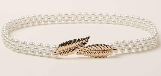 Faux Pearl Beaded Belt3