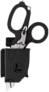 LEATHERMAN, Raptor Rescue Emergency Shears with Strap Cutter and Glass Breaker, Made in the USA, Black with Utility Holster