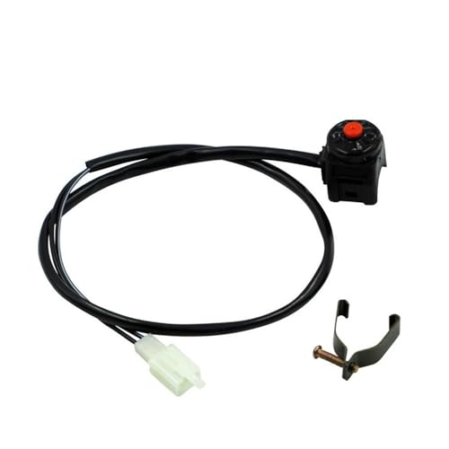 Bouton poussoir rouge moto robuste pour commande de klaxon et démarreur UTV - 3