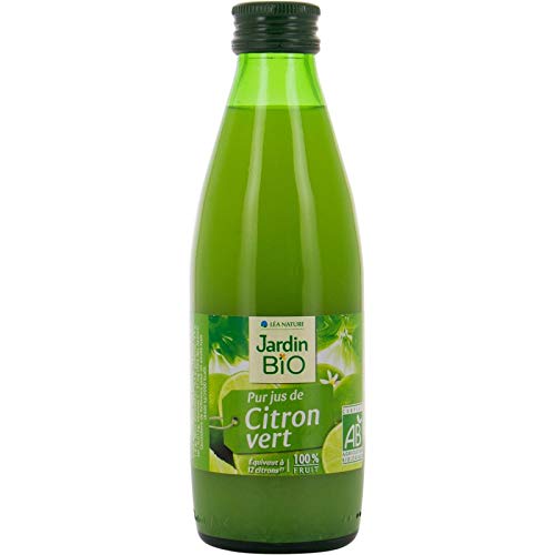 Jardin Bio Étic - Délicieux Pur Jus de Citron Vert Pressé 100% Bio - 25cl Boisson Rafraîchissante - Idéale pour une Alimentation Saine et Gourmand - Le Lot De 4