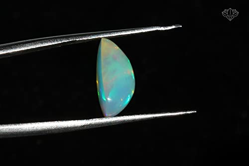 Opale éthiopienne blanche véritable 4.39 Cts | Pierre précieuse cœur pour pendentif