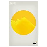 artboxONE Poster 45x30 cm gelb Typografie Mount Everest 