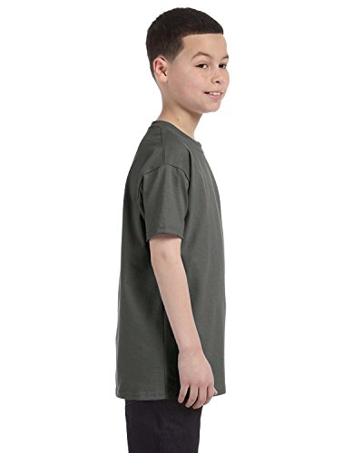 Gildan G500B Youth 5.3 oz Heavy Cotton T-Shirt - MILITARY GREEN - Medium3