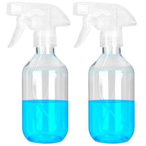 Plastic Spray Bottles - 10.5OZ/300ML Empty Spray Bottles for Cleaning Solutions,Pet, Essential Oils, Hair, Cooking - Mist/Stream Water Bottle