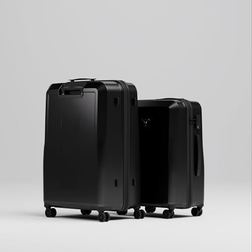 Image of Check-in Combo (Large - 75cm and Medium - 65cm) Trolley Bag & Free Backpack, Cup Holder, 8 Smooth Wheels, ABS Hooks, PC Hard-Shell (Checkin Combo, Space)
