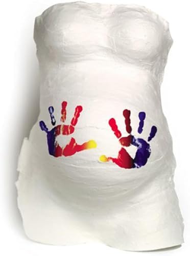 Baby Art Babybauch Gipsabdruck, Lovely Belly DIY Abdruck Komplett Set für einen Babybauch Gips-Abdruck, schönes Andenken; Erinnerung an die Schwangerschaft, inkl. Vaseline und Ideen Kärtchen
