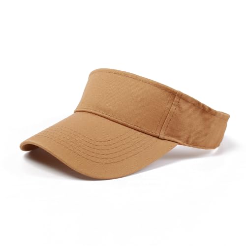 Image of ANDICEQY Sport Sun Visor Hats Adjustable Empty Top Baseball Cap Cotton Ball Caps for Women and Men