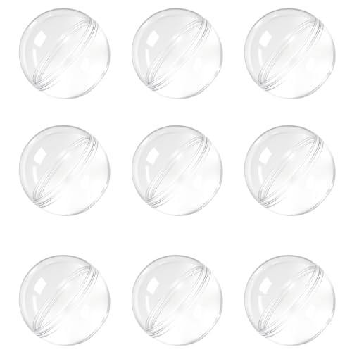 Image of 50 Pcs 2-3 /8 Inch / 60 mm Round Capsules Clear Empty Vending Machine Capsules Containers for Gumball Machines