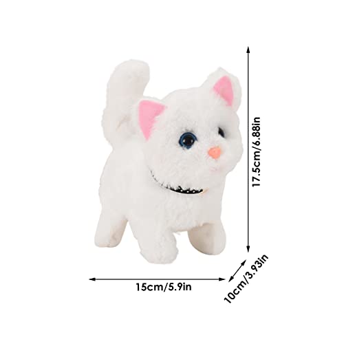 Robot elettrico realistico, gattino, peluche