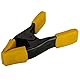 Stanley 9-83-080 Federzwinge Metall (50 mm Spannweite, 198 g, stabiles Metallprofil für Stärke + Haltbarkeit, Schutzkappem zum Schutz vor Kratzern und Beschädigungen), Yellow/Black
