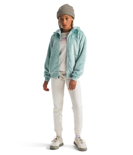Image of THE NORTH FACE Girls' Osito Full Zip Hoodie | Fleece Hooded Jacket With Hand Pockets & Durable Ribbed Collar