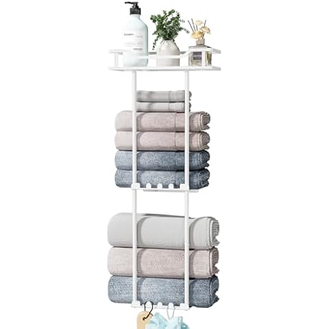 HapiRm 3-Tier Wall Mounted Towel Rack Cover
