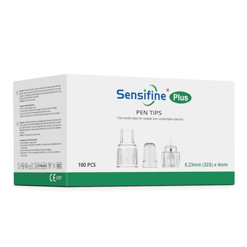 Sensifine Plus Pen Tips 32G x 4mm Box of 100 Universal Compatibility with most Pen Devices