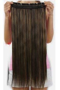 Image of Artifice 5 Clips 26 inch 150g Straight Hair Extension Golden Highlighted