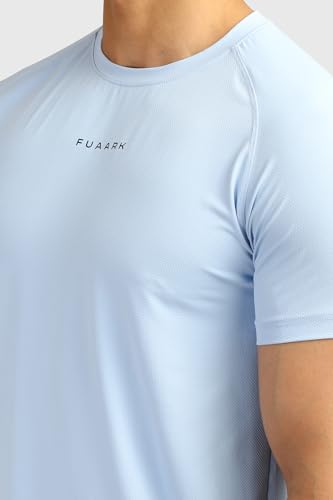 Image of FUAARK Men's Round Neck Slim Fit Gym Sports T-Shirt