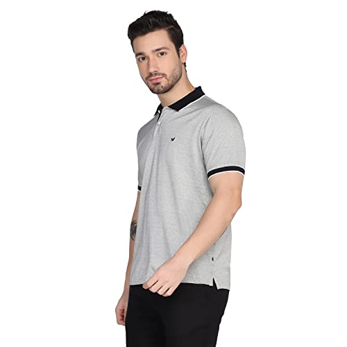 Image of blackberrys Structured Cotton Slim Fit Mens T-Shirt