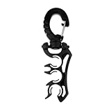 Condizione: Nuovo di zecca AQXYWAZQ Supporto for Frusta for erogatore Triplo for Immersioni subacquee, Fermaglio Octopus, Clip for GAV(Black)