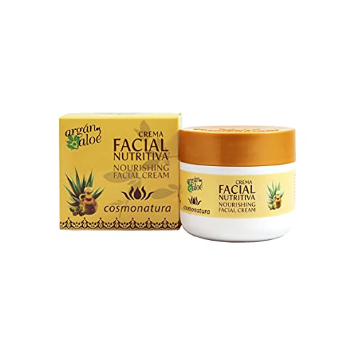 Argan-Aloe 70100 - Crema facial nutritiva con aloe y argán, 100 ml