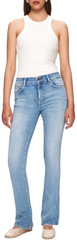 LTB Jeans Damen Fallon 400 - Bootcut Mid Rise Basic-5-Pocket Light Wash Blau aus Baumwollgemisch - Größe W29L34