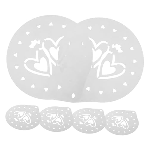 Cabilock Plastic Fondant Stencils Set Baking Decorating Stencils for Mother's Day DIY Projects