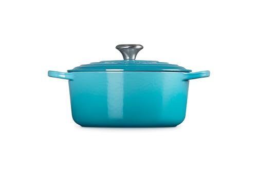 Image of Le Creuset Enameled Cast Iron Signature Round Dutch Oven, 4.5 qt., Caribbean