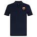 FC Barcelona Official Football Soccer Gift Mens Crest Polo Shirt Navy Blue Med