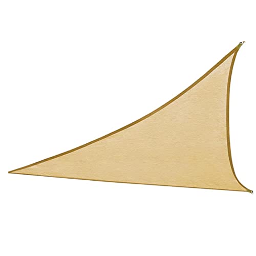 TOYANDONA Vela de Sombra al Aire Dosel Triangular parasoles para terrazas Sombra de Vela Colgante Sun Shade Sail Vela Triangular Beige