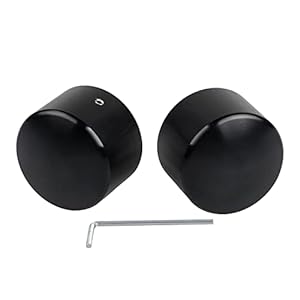 Shmtool 2Pcs Axle Nut Covers Front Axle Caps Compatible For Harley Dyna Touring Electra Street Glide Road Glide Road King 2000-2007 2