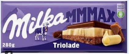 Triolade - Barra de chocolate con sabor a Triolade - Sabor gourmet e intenso de un chocolate fino y aromático - Gran idea de regalo - Compatible con milka - 280g