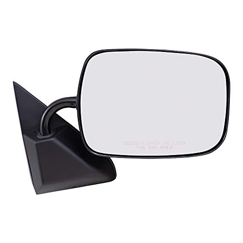 Brock Aftermarket Replacement Driver Left Passenger Right Manual Mirror Below Eyeline Paint To Match Black Set Compatible With 1988-2002 Gm C/K Pickup #TOP2