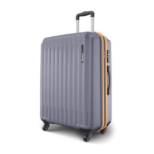 Image of Safari Genius Alley 75cm Large Check-in Trolley Bag Hard Case Polypropylene, 4 Spinner Wheels, 360 Degree Wheeling Luggage, Travel Bag, Suitcase for Travel, Trolley Bags for Travel, Flintstone