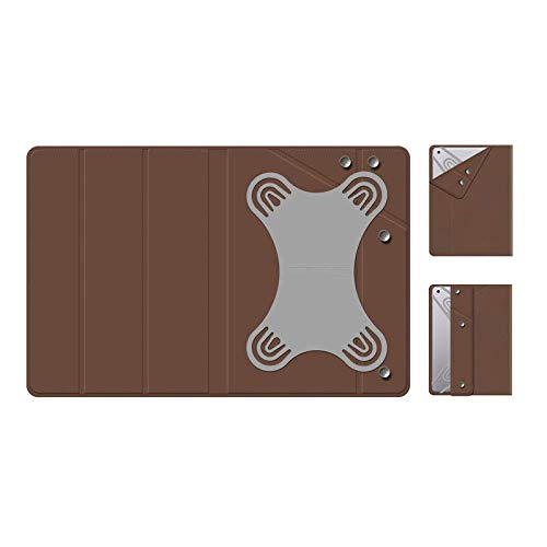 La cornice interna aderisce perfettamente alla forma del tuo tablet. Si adatta alla perfezione al tuo dispositivo grazie ad alcuni ganci elastici in silicone.