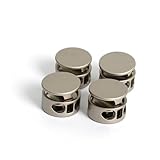 コードストッパー 2つ穴 穴5mm 4個入り 紐止め金具 コードストッパー 紐 ストッパー コードロック 留め具 帽子用あごひも コードロック 手作り 留め具 材料 素材 パーツ DIY 手芸 ハンドメイド材料