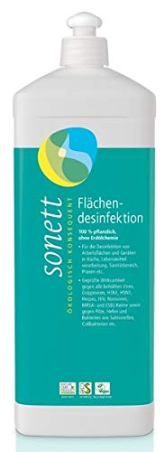 Preisvergleich Produktbild Sonett Flächendesinfektion für Arbeitsflächen und Geräten in Küche, Lebensmittelverarbeitung, Sanitärbereich, 2 x 1l Nachfüllflasche